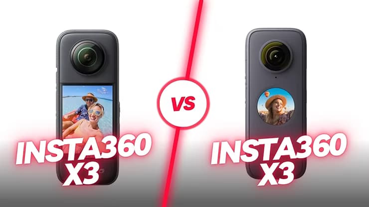 Comparatif Insta360 X2 vs X3