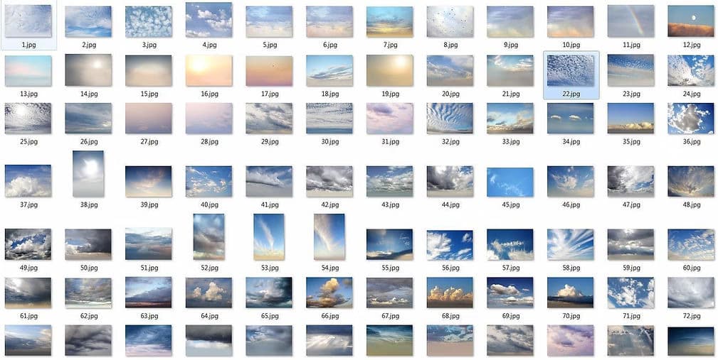Pack de Ciel pour Luminar NEO