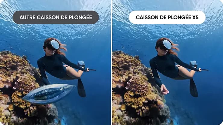 Plongée Insta360 X5