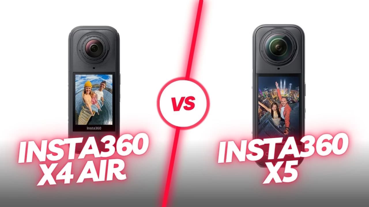 insta360 X4 Air versus Insta360 X5