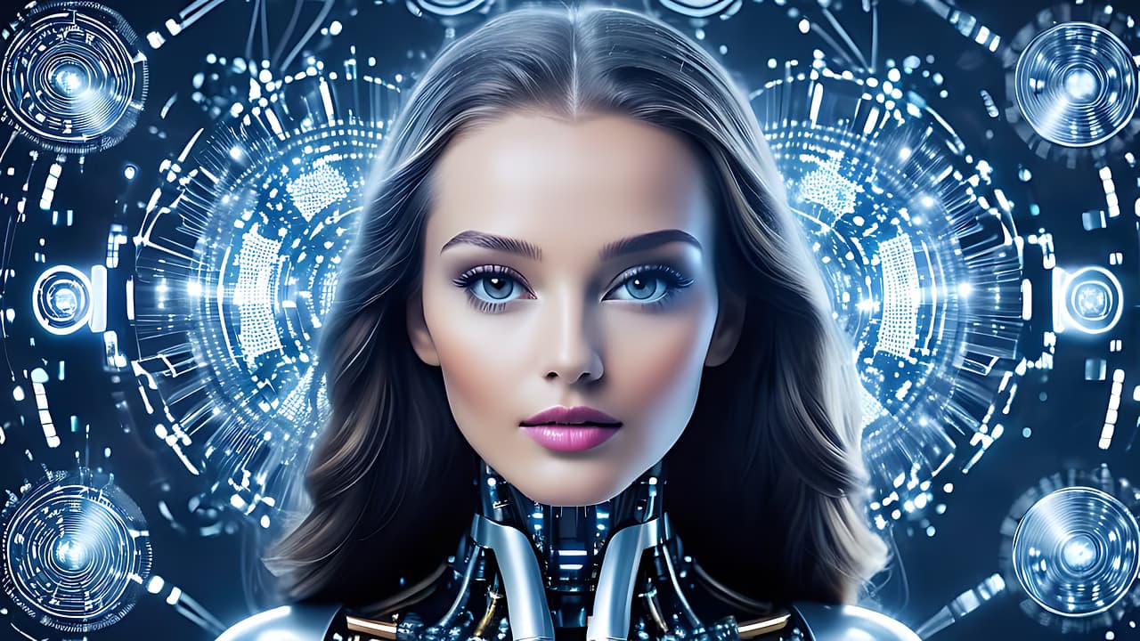ai generated, humanoid, robot, android, artificial intelligence, technology, futuristic, woman, intelligence, cyborg, robotics