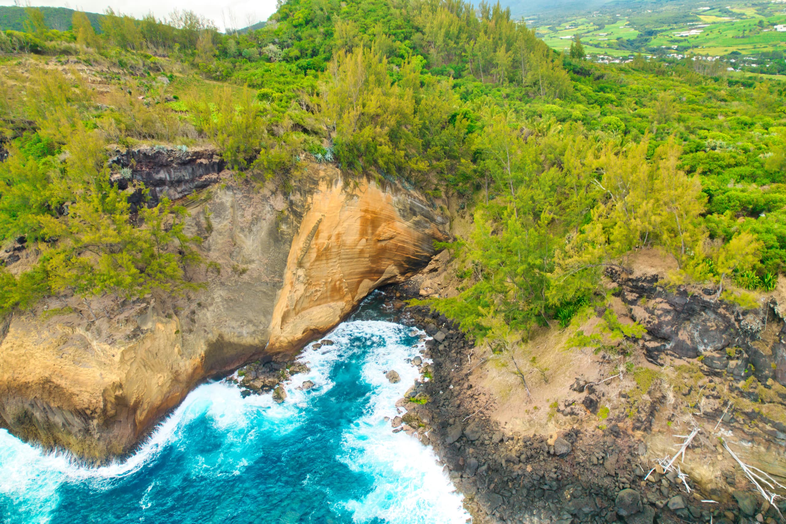 drone Reunion Island Cape Yellow