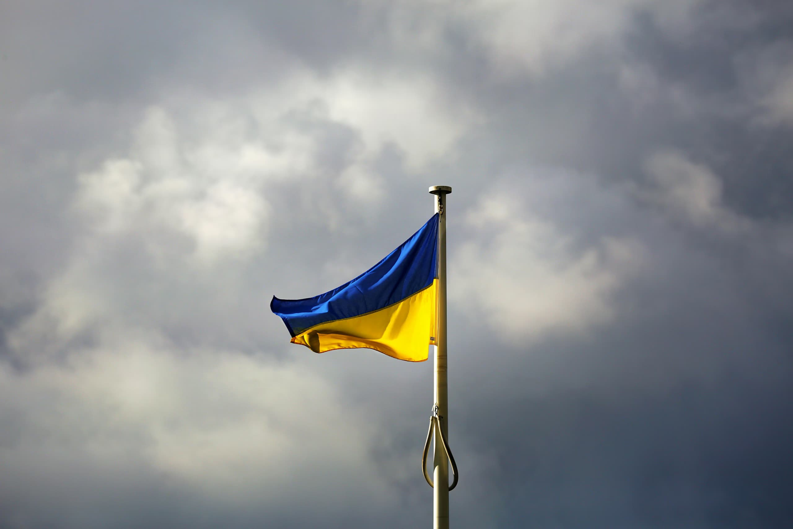 The flag of ukraine