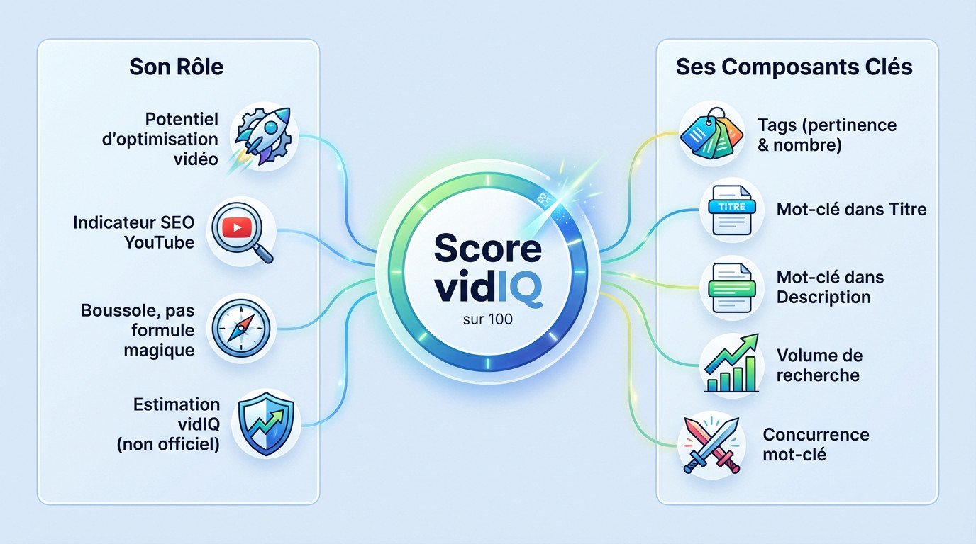 Infographie sur le score VidIQ