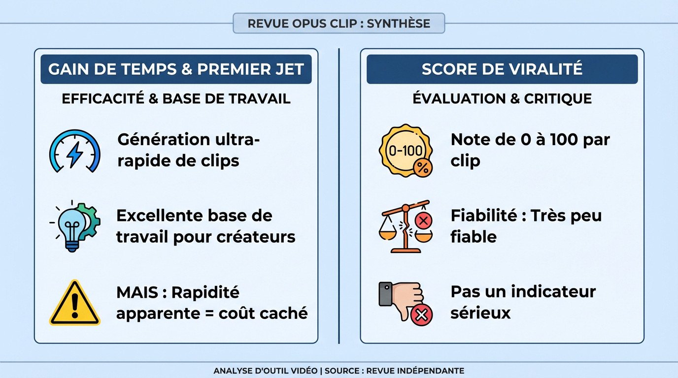 Avis et points clés sur Opus Clip