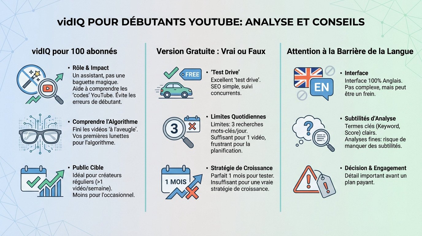 VidIQ pour analyser une chaîne YouTube