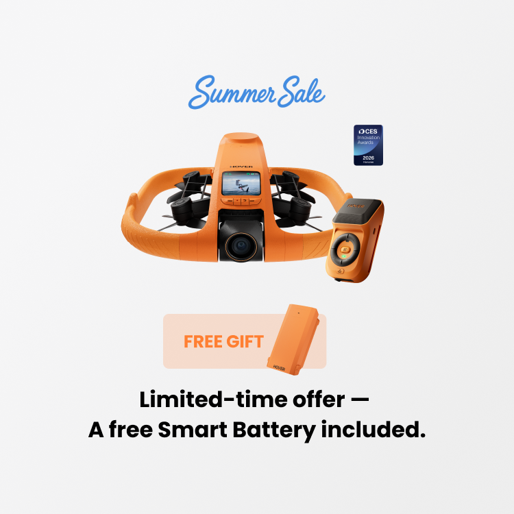 HOVERAir AQUA vue officielle