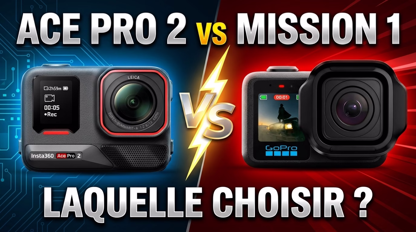 Insta360 Ace Pro 2 vs GoPro Mission 1 : quelle caméra choisir pour filmer en 8K ?