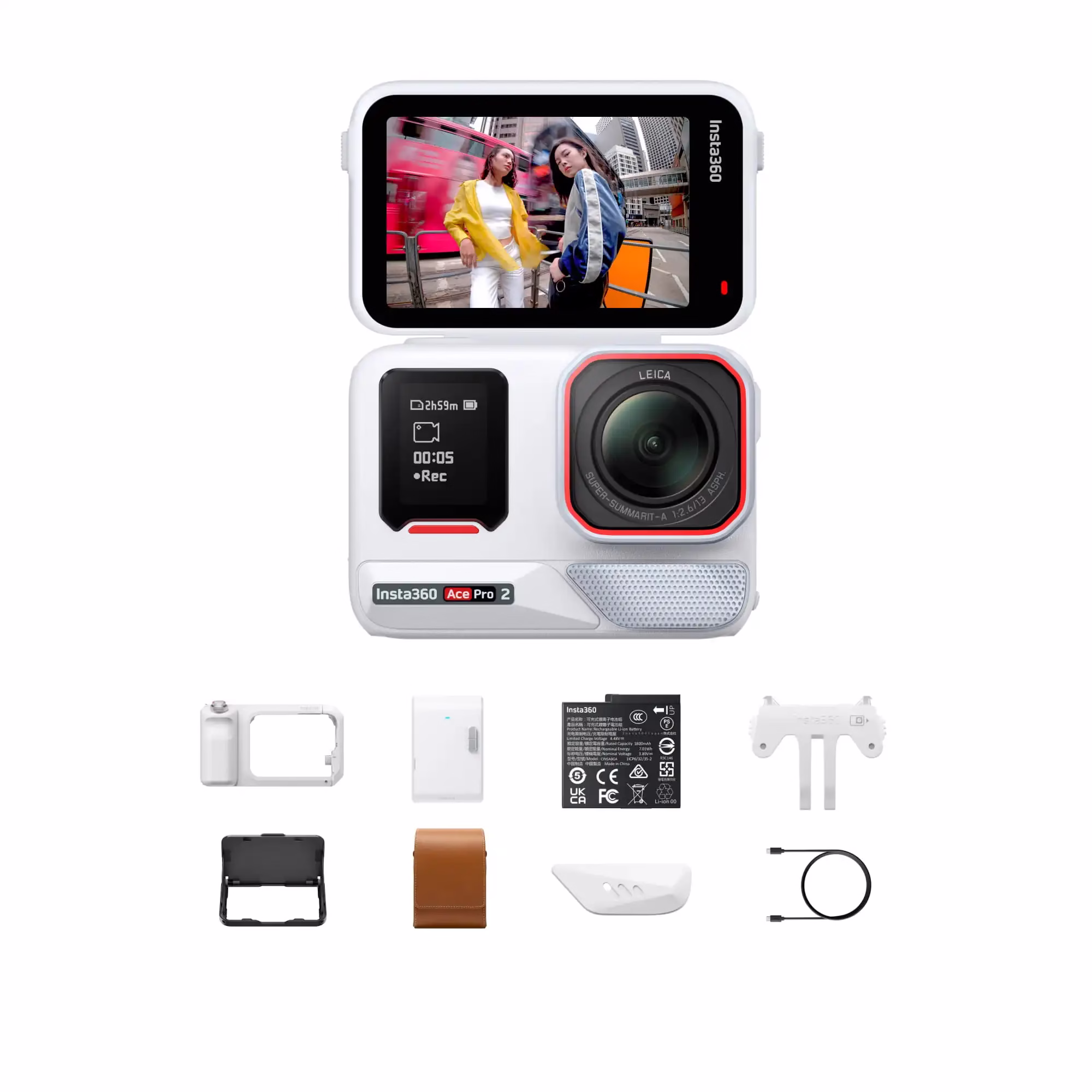 Insta360 Ace Pro 2 Xplorer Series blanc arctique
