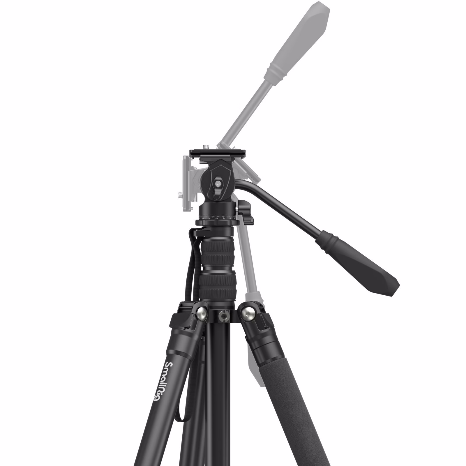 Détail du SmallRig CT180 3760B avec tête fluide