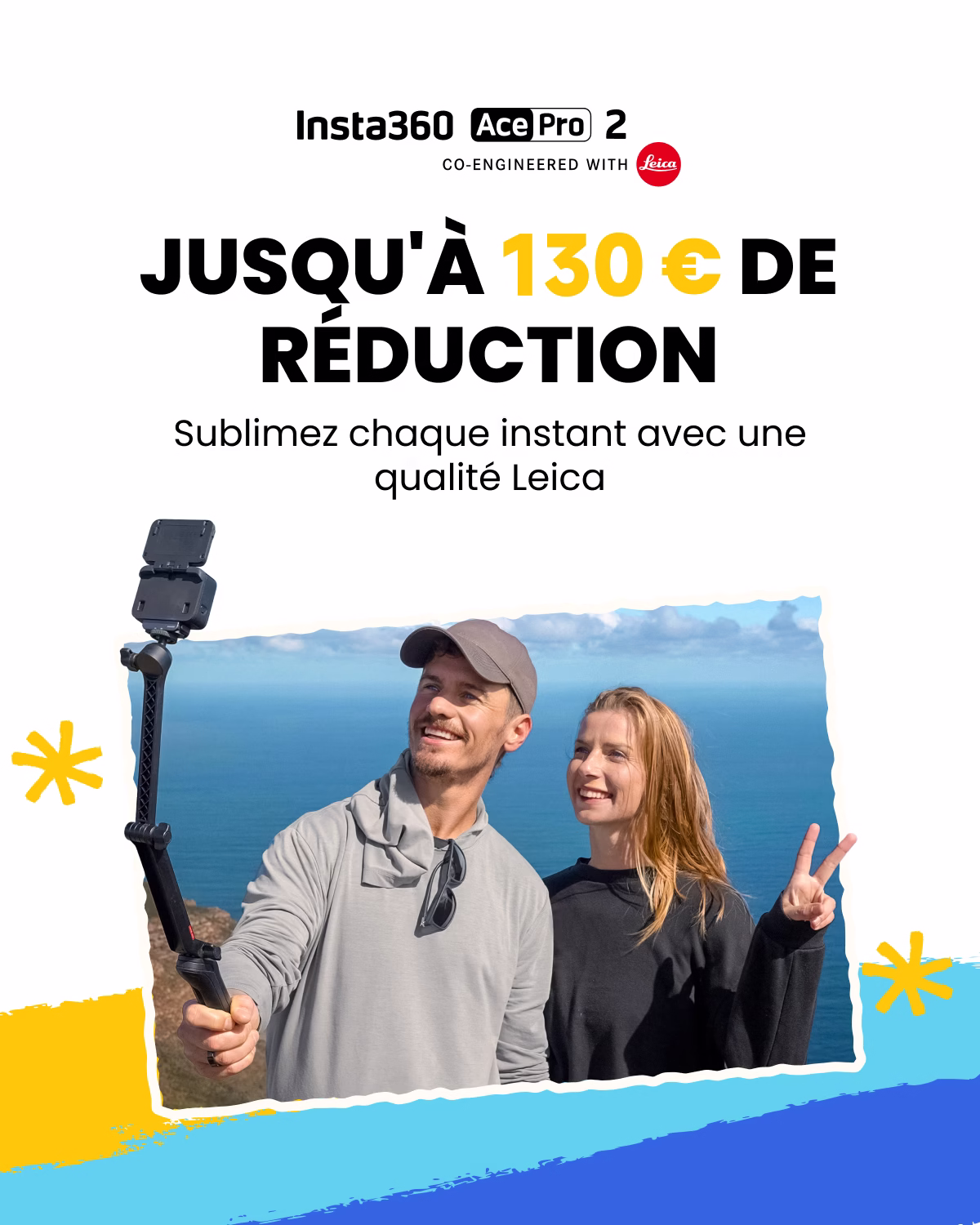 Accessoires offerts avec le code promo Insta360 INREC7J