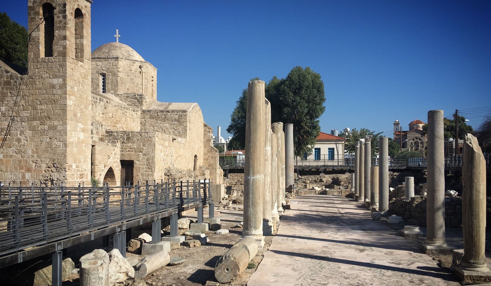 Ruines et architecture historique à Paphos à Chypre