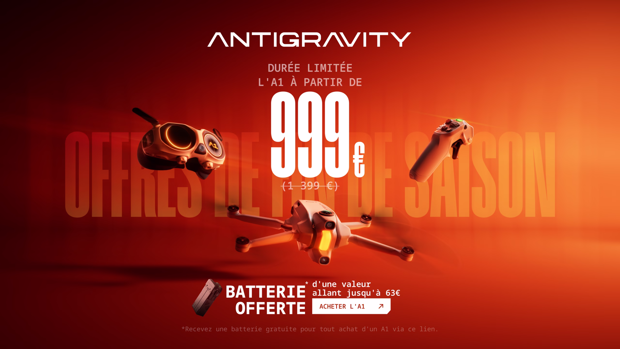 Antigravity A1 ready to fly