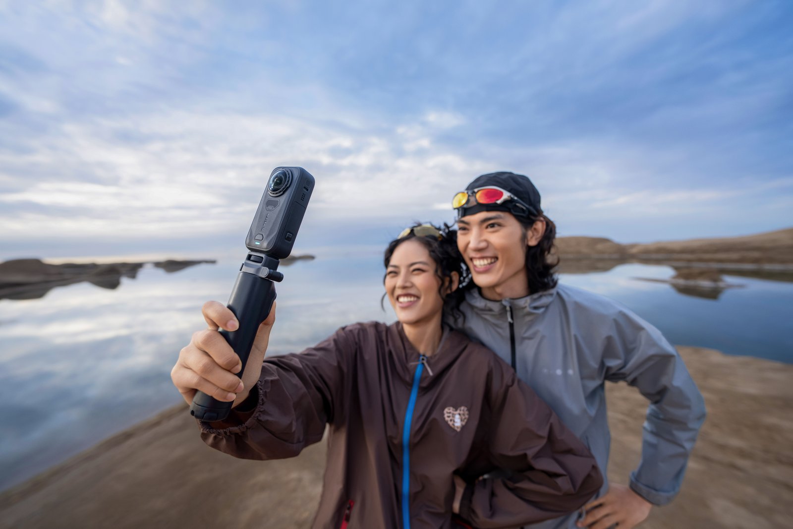 Insta360 X6 utilisée en extérieur