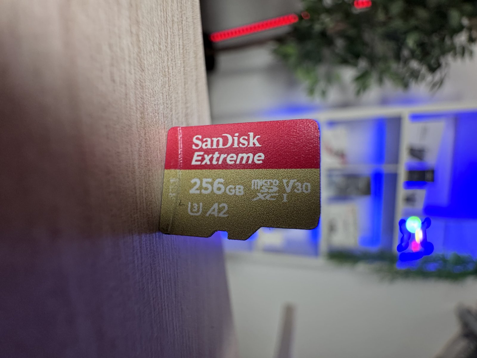 SanDisk Ultra microSD card photographed